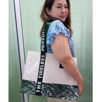 ราคา (ส่งฟรีEMS พร้อมส่งในไทย) Starbucks สตาร์บัค กระเป๋า tote bag เขียวปี 2025 ผ้าป่าน (ของแท้) (11569311772)