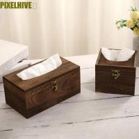 ราคา PIXELHIVE กล่องทิชชู่, ที่ใส่ผ้าเช็ดปากทรงสี่เหลี่ยม/สี่เหลี่ยมวินเทจ, การออกแบบกล่องสมบัติส่วนบุคคลเคสทิชชูไม้ห้องนอน (41517476933)