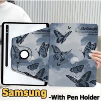 ราคา เคสฝาพับ ซัมซุง Tab case S6 lite S9 S8 S7 S10+ S7FE S9FE S9FE+ A8 A9 A9+ Samsung Galaxy Tab S8+ S9+ S7+ A7 lite 360°หมุน แนวตั้ง แนวนอน เคส Galaxy /butterfly เคสฝาพับ Samsung (25085976734)