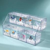 ราคา ขวดโหลแก้ว โหลปลากัด พิเศษมินิตู้ปลาขนาดเล็ก ผู้มีอิทธิพล เรืองแสงปลากัดตู้ปลาปลาสวยงามพิเศษตารางสามารถปลาพลาสติกแก้วแผงลอยแสง (40704425600)