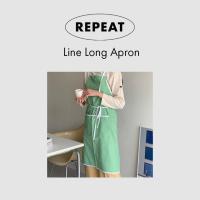 ราคา [REPEAT Korea] Line Long Apron Fabric Cafe Apron ผ้ากันเปื้อนครัว ยี่ห้อ Koera (2COLOR) (26306582503)