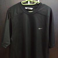 ราคา เสื้อกีฬา Nike ป้ายเก่า สวูชปักเดี่ยว สีดำ สภาพเต็ม (28784987905)