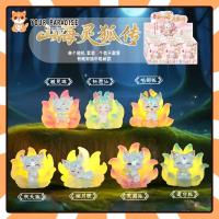 ราคา แห่กัน เก้าหางสุนัขจิ้งจอกเรืองแสงตาบอดกล่องชุดรูปของเล่นเรซิ่นรุ่นฟ็อกซ์ห้อง ของผู้หญิง หัวใจเครื่องประดับตกแต่งตุ๊กตาน่ารักของขวัญวันเกิดส (42561123123)