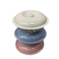 ราคา ( Unica ) โถข้าวมีฝา เนื้อเมลามีน ขนาด 10 นิ้ว สีฟ้า/ชมพู/ขาว (25827852327)