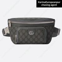 ราคา กุชชี่Gucci Ophidia series belt bag ผู้ชายและผู้หญิง/สไตล์เดียวกัน/กระเป๋าคาดหน้าอก (27621496589)