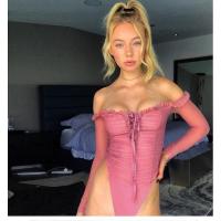 ราคา บอดี้สูทปาดไหล่แขนยาว (3165615218)