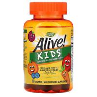 ราคา Nature's Way,Alive! Kids,Multivitamin,Cherry Orange & Grape,60,90 Gummies วิตามินและแร่ธาตุรวม ผัก ผลไม้ในเม็ดเดียว (14929842273)