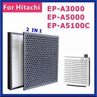 ราคา MCHOMEแผ่นกรองอากาศ สำหรับเครื่องฟอกอากาศ Hitachi Air Purifier EP-A3000 EP-A5000 EP-A5100C EP-NZ50J EPF-CX40F EP A3000 (19572298047)