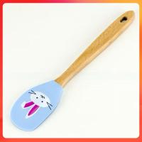 ราคา ไม้พายซิลิโคนด้ามไม้รูปกระต่าย Breadleaf SP01 (26484753548)