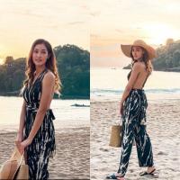 ราคา Infinity jumpsuit จั๊มสูทมัดย้อมผูกหลัง (16624161795)