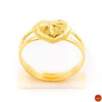 ราคา LSW แหวนทองคำแท้ ครึ่ง สลึง (1.89 กรัม) ลายหัวใจก้านคู่ RB-109 (8468372993)
