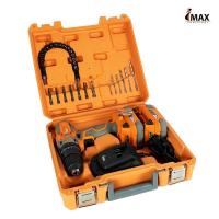 ราคา IMAX สว่านไร้สาย 3ระบบ IMDT-20V (แบต2ก้อน) แบบTogether มีระบบกระแทก เจาะปูนได้ (14809699538)