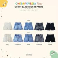 ราคา Bohopanna Short Cargo Denim Pants / กางเกงขาสั้นเด็ก (41022693652)