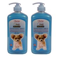 ราคา แชมพูสุนัข แชมพูอาบน้ำหมา ป้องกันอาการคันและขนร่วงสำหรับชิวาว่า 1000ml. 2 ขวด (2029300251)