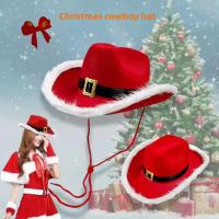 ราคา หมวกคาวบอยตะวันตกกับการออกแบบซานตาคลอสผ้ายีนส์ปีกกว้างสีแดง-ปาร์ตี้คริสต์มาสคอสเพลย์แจ๊สหมวกวันหยุดอุปกรณ์เครื่องแต่งกาย (43315083374)