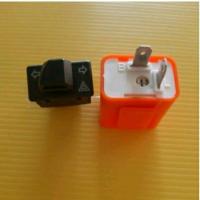 ราคา สวิทช์ไฟเลี้ยว+ไฟผ่าหมาก+รีเลย์ไฟเลี้ยวปรับระดับ wave110i 2019(LED)(สวิทช์เล็กหน้ากว้าง2.8cm) (6832483792)