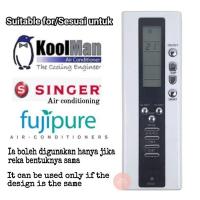 ราคา Koolman SingerFujipureFujiaire Air cond รีโมทคอนโทรลทดแทนเครื่องปรับอากาศ (KK-28) (26991396550)
