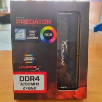 ราคา แรมพีซี RAM DDR4 KINGSTON HYPERX PREDETOR RGB 16GB 8x2 BUS 3200 มือ2 (ครบกล่อง) ประกัน Synnex (22078459996)