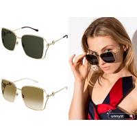 ราคา ของแท้ แว่นกันแดด GUCCI ใหม่ GG1020S แว่นกันแดดโลหะกรอบใหญ่ (20884839447)