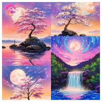 ราคา Pl Cosmic ทิวทัศน์ 5D DIY เพชรทาสีคริสตัลรอบเพชรฝังชุดเพชรน้ําเพชรภาพวาดตกแต่งบ้าน 30x40 ซม. (27307113089)