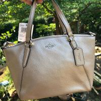 ราคา พร้อมส่งCoachแท้ COACH F29639 MINI KELSEY SATCHEL IN METALLIC PEBBLE LEATHER (2065746252)