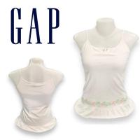 ราคา Gap เสื้อสายเดี่ยวเด็ก สีขาว ปักดอกไม้ ผู้ใหญ่ตัวเล็กใส่ได้ พร้อมส่ง (25971614681)