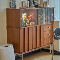 ราคา ตู้ไม้เนื้อแข็งตู้แคระตู้เก็บของขอบอาหารตู้ไวน์กระจกตู้โชว์ห้องนั่งเล่นตู้เก็บของถังโบราณ (26565017182)