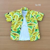 ราคา เสื้อยืดเด็ก+เสื้อ​เชิ๊ต​คลุมลายแตงโม (19077098282)