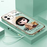 ราคา Xiaomi Mi 10T 12T 12 11 11T 8 9 13 Lite Pro NE 5G สำหรับ Electroplating TPU Case Cartoon Cute Girl TPU เคสโทรศัพท์ (16700629969)