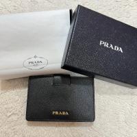 ราคา PRADA Saffiano Metallic Gold Card Holder (29124809030)