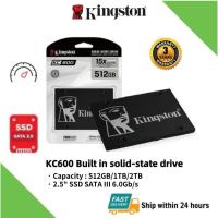 ราคา 256GB/512GB/1TB Kingston KC600 SSD 2.5''Solid state drives 6.0Gb/s Internal hard drive SATA3 (43512265546)