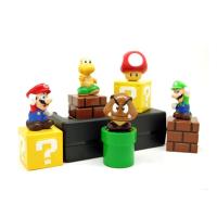 ราคา 5pcs/set Super Mario Action Figure Luigi Yoshi Model Doll Cake Decoration Car Ornaments Anime Peripherals Children Toys (27736870985)