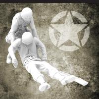 ราคา 1/35 WWII US Wounded Soldier 2, 2 ฟิกเกอร์, ทหารโมเดลเรซิ่น, ธีมทหาร WWII, ชุดประกอบและไม่มีสี (28136936828)