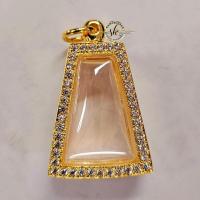 ราคา กรอบพระ กรอบทองอิตาลีฝังพลอยขอบเรียบหน้าทอง หน้าขาว ใส่ผงสุพรรณ และเกจิคณาจารย์ขนาดใกล้เคียง สวยและทน (24489237957)