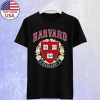 ราคา เสื้อยืดผู้ชายสีดำ พร้อมโลโก้ Harvard University (29491567427)