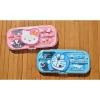 ราคา ชุดช้อน+ส้อม ตะเกียบ Hello kitty (36368730)