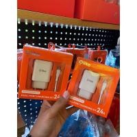 ราคา OLIKE C201m DUAL USB CHARGER HEAD 12W CHARGER ADAPTER MICRO USB CABLE (28142201512)