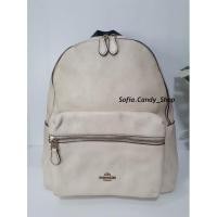 ราคา กระเป๋าเป้ โค้ช กระเป๋าสะพาย COACH Medium Charlie Campus Backpack in Pebble Leather มือสอง ของแท้ ราคาถูก (11395041980)