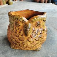 ราคา กระถางต้นไม้ กระถาง นกฮูก กระถางดินเผา (รับประกันขนส่ง100%) (25351089434)