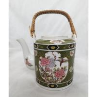 ราคา กาน้ำชาลายดอกไม้สีชมพู ทอง และ นก วินเทจ มือสองจากญี่ปุ่น พร้อมด้ามจับไม้ไผ่ ขนาดประมาณ 5.5นิ้ว (28367867547)