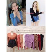 ราคา บอดี้สูทแขนยาว คอแหวก (3648647422)