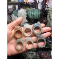 ราคา แหวนปี่เซียะหยก Hetian มือแกะสลัก กุทัณฑ์ แหวนหูแมว (40360153870)