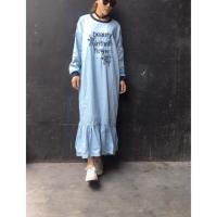 ราคา เดรสยาว งานยีนส์ฟอก สาวอวบ (292452792)