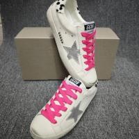 ราคา เกาหลี Golden Goose Distressed Small Dirty Shoes GGDB Red Strap Star Shoes (42868177727)