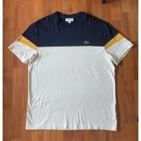 ราคา Lacoste Regular Fit เสื้อยืด สีขาวกรม สภาพใหม่ xl (41207852897)