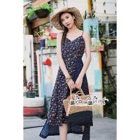 ราคา ฟรี EMS ชุดเดรสยาว งานป้าย Lady Ribbon Thailand เสื้อผ้าแฟชั่นผู้หญิง Dress Size L สีกรมท่า พร้อมส่งสวยเหมือนแบบ (1086878958)