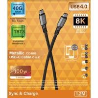 ราคา Capdase Metallic Sync & Charge CC40G 8K (100W max.) Cable 1.2M (21358556892)