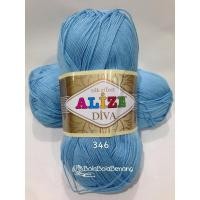 ราคา เส้นด้ายถัก - Alize Diva Plain 346 Sky Blue (5282868315)