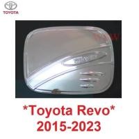 ราคา ตัวเตี้ย สูง ครอบฝาถังน้ำมัน Toyota Hilux Revo 2015 - 2022 โตโยต้า รีโว่ ฝาถังน้ำมัน ครอบฝาถัง ถังน้ำมัน สีชุบโครเมี่ยม (17539955935)