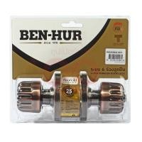 ราคา BEN-HUR ลูกบิดประตูหัวฟักทอง ไส้กุญแจลูกปืนทองเหลือง 6 ร่อง จานใหญ่ 75 มม. ห้องทั่วไป รุ่น BHC4000-AC (เบนเฮอร์) (21580589526)